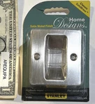 Stanley Knotched Pocket Door Latch Satin Nickel Finish,over Brass V1950 N326-306. Fixed Price $12.00.