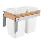 Rev-a-shelf Double Pullout Top Mount Trash Cans 27 Qt., 4WCTM-15DM2-343-FL. Fixed Price $175.99.