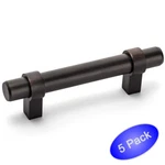 *5 Pack* Cosmas Oil Rubbed Bronze Euro Cabinet Bar Pulls #161-96ORB. Fixed Price $19.75.