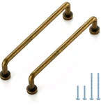 Antique Brass Tone Kitchen Or Bathroom Cabinet Drawer Pulls Set Of 7. Fixed Price $29.99.