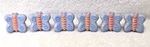 Vtg Ceramic Hand Painted Butterfly Shaped Drawer Knobs Pulls Kids Nursery Set 6. Fixed Price $20.00.