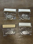 Lot Of 4 Pottery Barn Pewter Nickel Vintage Bin Pull Drawer Hardware Nip. Fixed Price $20.00.