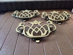 Lot Of Belwith P8003 Polished Brass Queen Anne Bail Pulls 3" C.. Fixed Price $19.80.