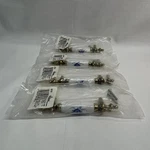 New Allison Four (4) Floral Porcelain-brass Drawer-cabinet Handles .5"WX5"LX.5"H. Fixed Price $15.99.
