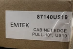 Emtek 87140US19 Edge 10" Center Finger Cabinet Pull - Flat Black *read*. Fixed Price $13.99.