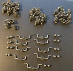 Twisted Wire Birdcage Drawer Pulls 34 Ball Type 9 Drop + 1 Extra. Fixed Price $42.00.