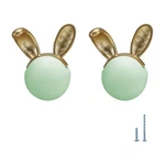 Evionlin 2PCS Green Rabbit Ceramic Cabinet Handles Kitchen Drawer Pulls. Fixed Price $11.90.