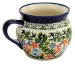 Polish Pottery 16 Oz Bubble Coffee Mug By Zaklady Boleslawiec - Stoneware. Fixed Price $56.90.