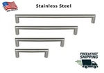 Stainless Steel Round Bar Pull Handle Kitchen Cabinet Hardware Brush Nickel. Fixed Price $190.75.