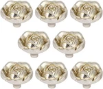 Antique Rose Flower Cabinet Knobs Vintage Shabby Chic Zinc Alloy Drawer Pull .... Fixed Price $18.84.