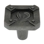 Amerock Ambrosia Weathered Nickel 1/4" Leaf Cabinet Pull Knob BP4468WN. Fixed Price $6.13.