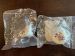 Cabinet Knobs 1-1/4" White Ceramic Pink/blue Floral Design Amerock 14204WHT. Fixed Price $6.99.