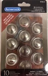 Amerock Inspirations 1-5/16" Satin Nickel Transitional Knob Pack TEN1586-G10. Fixed Price $15.00.