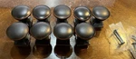 9 Liberty Garrett 1-1/4" Oil Rubbed Bronze Cabinet Knobs W/ Copper Highlights. Fixed Price $20.00.