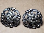 Lot Of 2 Celtic Medallion Cabinet Knobs Antique Pewter 1.5" Round Unused. Fixed Price $9.99.