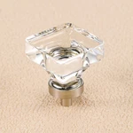 Coolnews 8 Pack Glass Cabinet Knobs, Clear Crystal+brushed Nickel Base. Fixed Price $34.52.