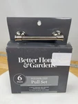 Better Homes & Gardens Cabinet Pull Set Satin Nickel 3" Cc 6 Pack. Fixed Price $15.16.