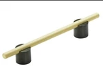 Amerock BP7414128MBMG Matte Black/gold 5-1/16" Center-center Bar Cabinet Pull. Fixed Price $21.99.