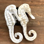 Seahorse Cabinet Knobs Drawer Pulls Nautical Ocean White Cast Metal. Fixed Price $12.00.