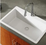 Miseno Carolina 33"SINGLE Basin Drop Stone Composite Kitchen Sink MG3321T-IV. Fixed Price $190.00.