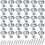 Northern Brothers Pack 30MM Crystal Cabinet Knobs, Diamond Glass Drawer Kn.... Fixed Price $36.05.