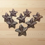 Set Of 8 Starfish Cabinet Knobs Vintage Brass Coastal Nautical Drawer Pulls. Fixed Price $22.47.