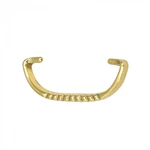 Victorian Brass Cabinet Bail Pull 3/4" Ribbed With 2 Eyebolts And Nuts. Fixed Price $16.99.