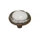 Lot Of Richelieu Cherbourg 1.25 Cabinet Knobs BP381619530 Vtg White & Nickel. Fixed Price $24.70.