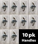 10PK Amerock Value 3-3/4" Center To Handle Cabinet Pull, Satin Nickel. Fixed Price $19.95.