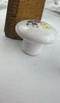 12 Belwith Ceramic Flowers White Round Cabinet Knobs Drawer Pulls Hardware. Fixed Price $14.99.