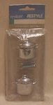 Set Of 2 New Restore & Restyle Drawer Pulls Silver Pots. Fixed Price $9.99.