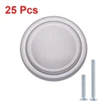 Pcs Straight Top Ring Cabinet Knob, 1.25" Diameter, Satin Nickel, 25-PACK. Fixed Price $7.89.