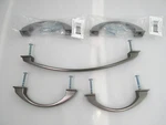 Jeffrey Alexander Roman 3-3/4" Contemporary Arch Bow Cabinet Handle Pull Pewter. Fixed Price $26.00.