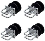 (4-PACK) 4" Square Post X 2" Gate Frame Premium Nylon Cantilever Roller. Fixed Price $419.95.