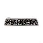Vicenza Designs San Michele Finger Pull, Satin Nickel/polished Silver. Fixed Price $34.99.