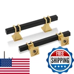 Redunest Cabinet Pulls Matte Black Gold Handles, 20 Pack 3 Inch Kitc. Fixed Price $60.30.