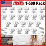Lot Crystal Glass Cabinet Knob Diamond Shape 30MM Drawer Cupboard Handle Pull Us. Fixed Price $178.95.