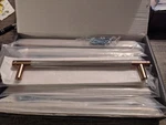 10 Pack 7.5 Inch Centers Knurled Champagne Bronze & Silver Cabinet Pulls. Fixed Price $28.00.