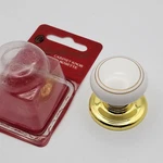 Vintage Gainsborough 1.5" Porcelain Brass Pull Cabinet Knob & Rosette Screw. Fixed Price $14.99.