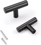 20 Pack Single Hole Kitchen Cabinet Knobs Matte Black, 2" Stainless Steel. Fixed Price $26.99.