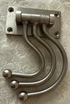 Richelieu Hardware Swivel Utility Triple Coat Rack Hook Wall Mount Matte Nickel. Fixed Price $17.99.