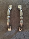 Vintage Pair Satin Chrome Handle Pulls / Belwith Tranquility New Old Stock. Fixed Price $8.00.