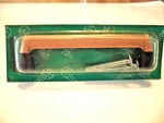 Vintage Nos Satin Copper Drawer Pulls Black Trim Bases Cabinet Handles. Fixed Price $22.00.