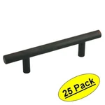 *25 Pack* Cosmas Cabinet Hardware Oil Rubbed Bronze Euro Bar Pull #305-4ORB. Fixed Price $60.45.