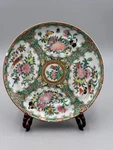 Antique 19TH Chinese Famille Rose Flower & Bird Porcelain Plates 8''. Fixed Price $71.24.