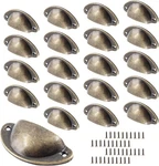 Bivethoi 20 Pack Cabinet Cup Antique Bronze Half Moon Drawer Pulls, 2-. Fixed Price $12.90.