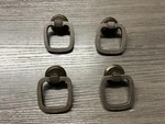 Kbc N5175 Antique Brass Drawer Pulls Square Shaped 2" With Back PLATE(4. Fixed Price $25.00.