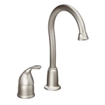 Moen 4905SRS Camerist 1-HANDLE High Arc Bar Faucet Spot Resist Stainless. Fixed Price $262.93.