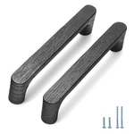 Evionlin Black Round 7-1/2IN Pcs Wooden Drawer Pulls Handle For Cabinets Kitch. Fixed Price $54.02.