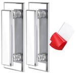 Weysat 2 Pcs Mirror Closet Door Pulls Handle Adhesive Self Stick Acrylic Draw.... Fixed Price $19.06.